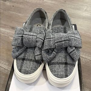 Nine West Black and White Slip-On Shoes